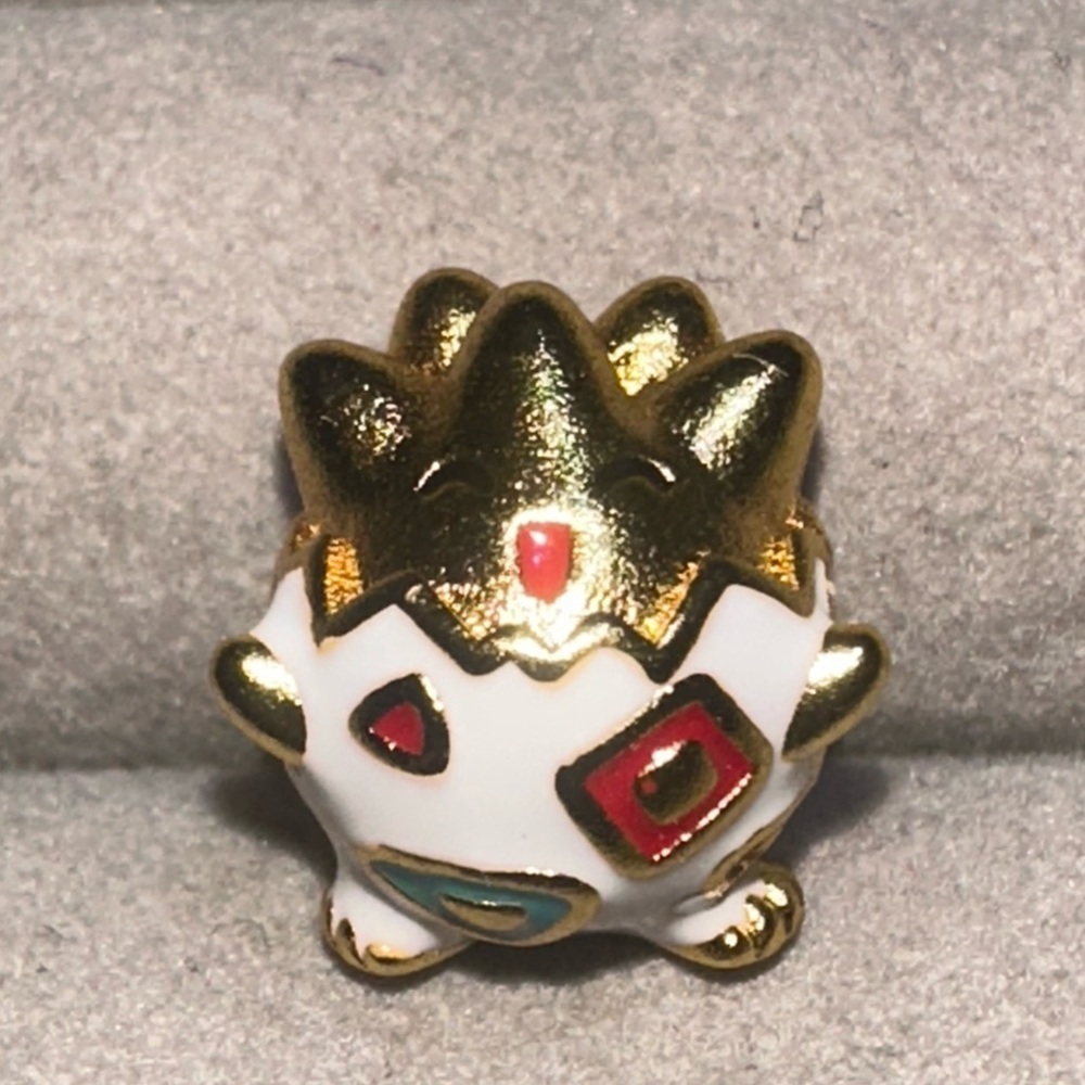 24K Gold Filled PokemonTogepi Charm Bead Pendant Anime Kawaii Pocket Monster - Picture 6 of 7